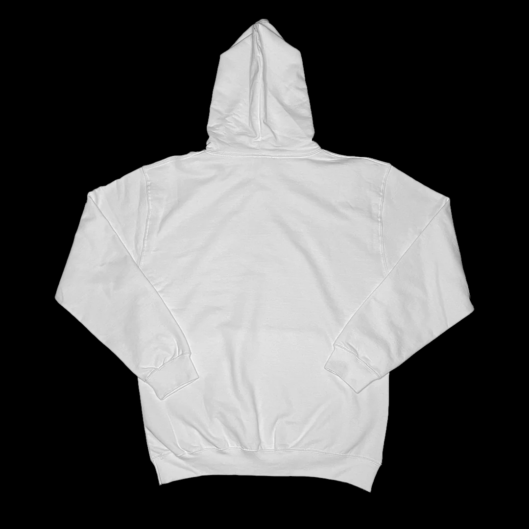 4AM KRU LOGO HOODIE - WHITE UK