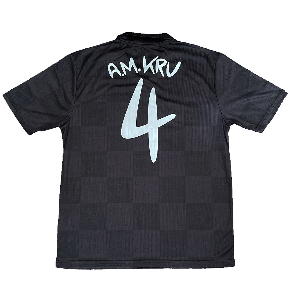 4AM KRU LIMITED EDITION FOOTBALL TOP - BLACK