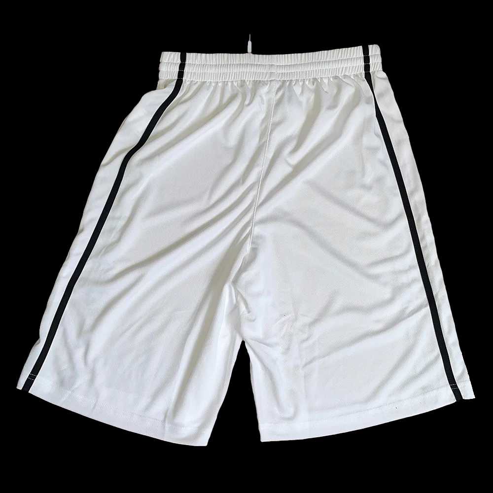 4AM KRU WHITE SHORTS UK