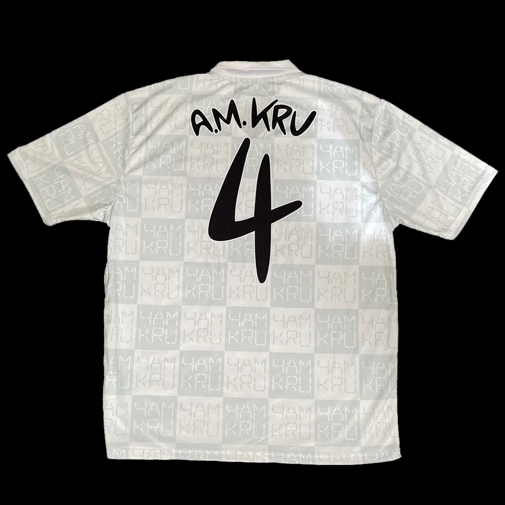 4AM KRU LIMITED EDITION FOOTBALL TOP - WHITE UK